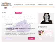 Tablet Screenshot of dieteticienne-laetitia.com